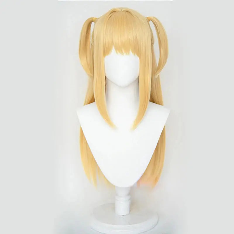 Misa amane cosplay perücke misamisa cosplay frauen 70cm lange goldene hitze beständige synthetische haar anime perücken perücken kappe - So ist Leben