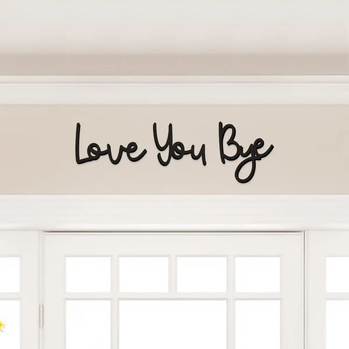 Love You Bye Holzschild Home Decor Boho Wanddekoration - So ist Leben