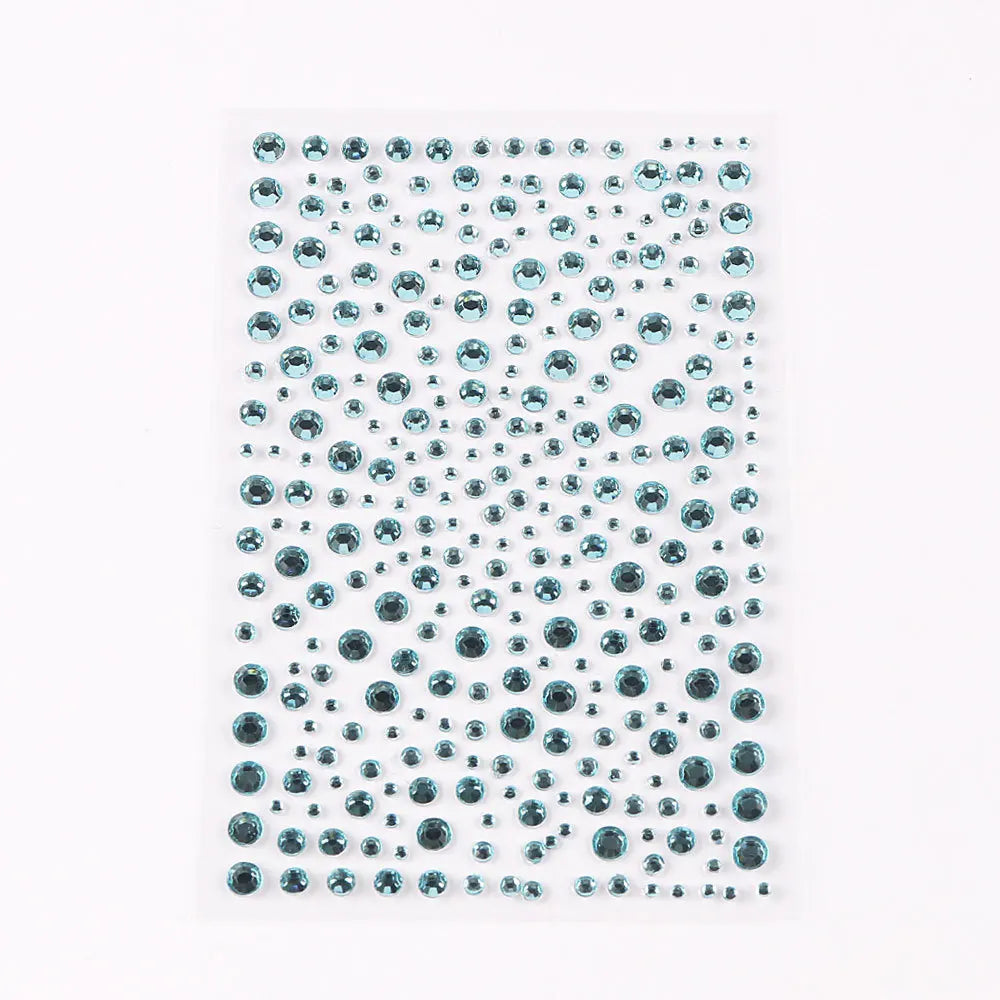 Selbstklebende Gesicht Dekoration Strass Aufkleber Musik Festival Halloween Party Telefon Kristall Aufkleber Kunst DIY Diamant Aufkleber So ist Leben