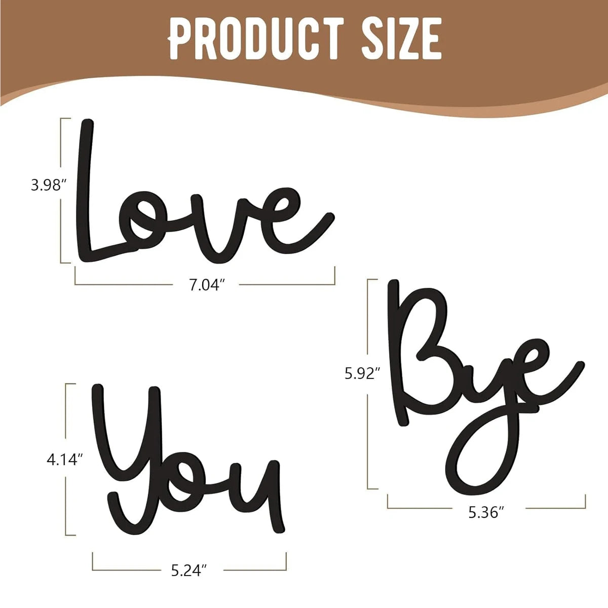 Love You Bye Holzschild Home Decor Boho Wanddekoration - So ist Leben