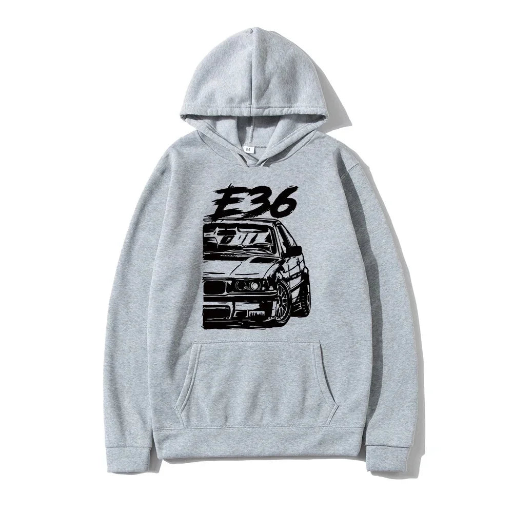 Klassischer Pullover mit grafischem Initialen-Print für Herren, Hip-Hop-Mode - So ist Leben