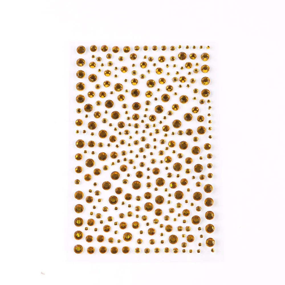 Selbstklebende Gesicht Dekoration Strass Aufkleber Musik Festival Halloween Party Telefon Kristall Aufkleber Kunst DIY Diamant Aufkleber So ist Leben