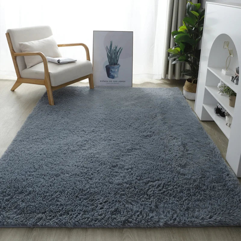 Stil Pelzigen Matte Moderne Schlafzimmer Nacht Teppiche Wohnzimmer Dekoration - So ist Leben