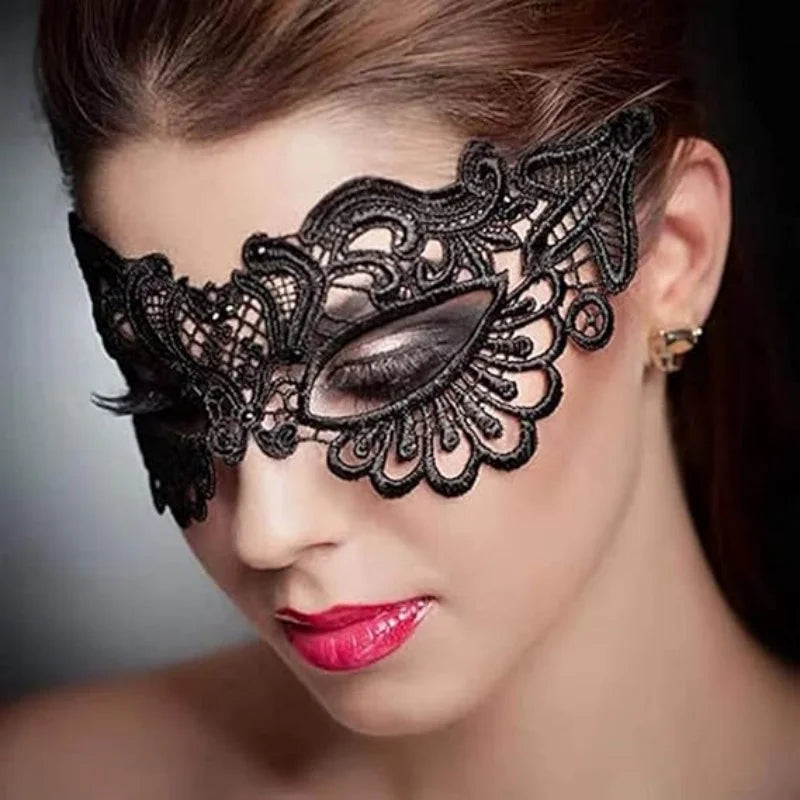 Mordarli Maskerade-Maske für Frauen, Spitzen-Augenmaske für Halloween, Kostüm, Party, Maskerade-Maske für Frauen So ist Leben