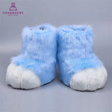 Kigurumi Fursuit Feline und Canine Paw Schuhe Pelzige Cosplay Schuhe Comic Con Performance Schuhe So ist Leben