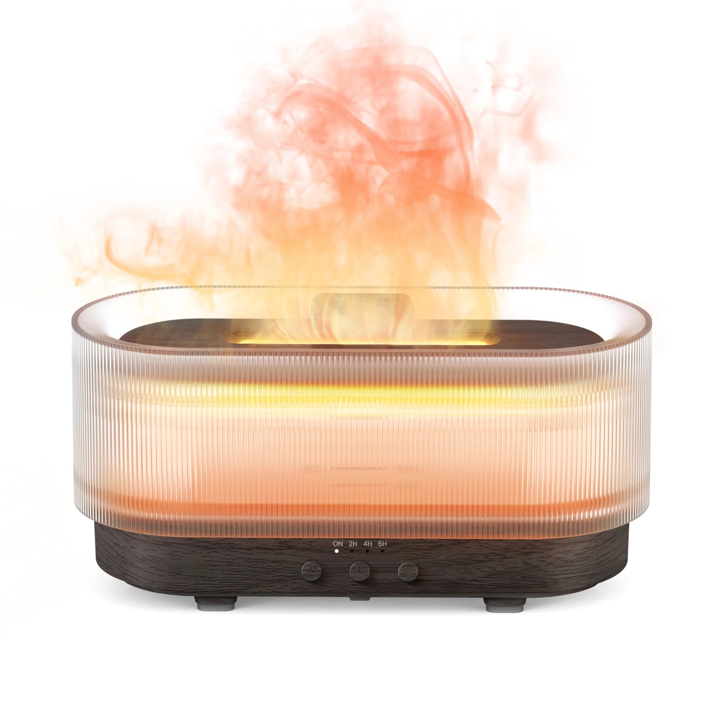 SEJOY Luftbefeuchter mit LED-Licht, Aroma-Diffusor für Ätherische Öle, Flammen-Automatik-Duftspender für Zuhause So ist Leben