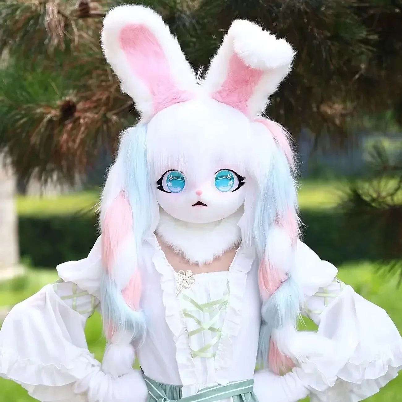 Furry Kig Kigurumi Tier Katze Kaninchen Puppe Tier Maske - So ist Leben