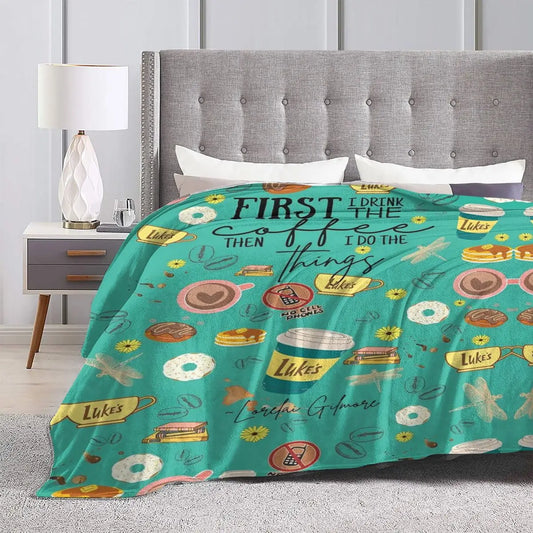 Weiche warme Decke Camping Gilmore Girls TV Show Bettwäsche wirft Flanell Tagesdecke für Schlafzimmer Neuheit Sofa Bettbezug So ist Leben