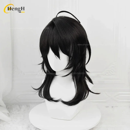 Auf Lager Spiel ES Sakuma Rei Sakuma Ritsu Kunsthaar 30 cm/45 cm Schwarze Perücken Hitzebeständiges Haar Halloween Cosplay Anime Perücken So ist Leben