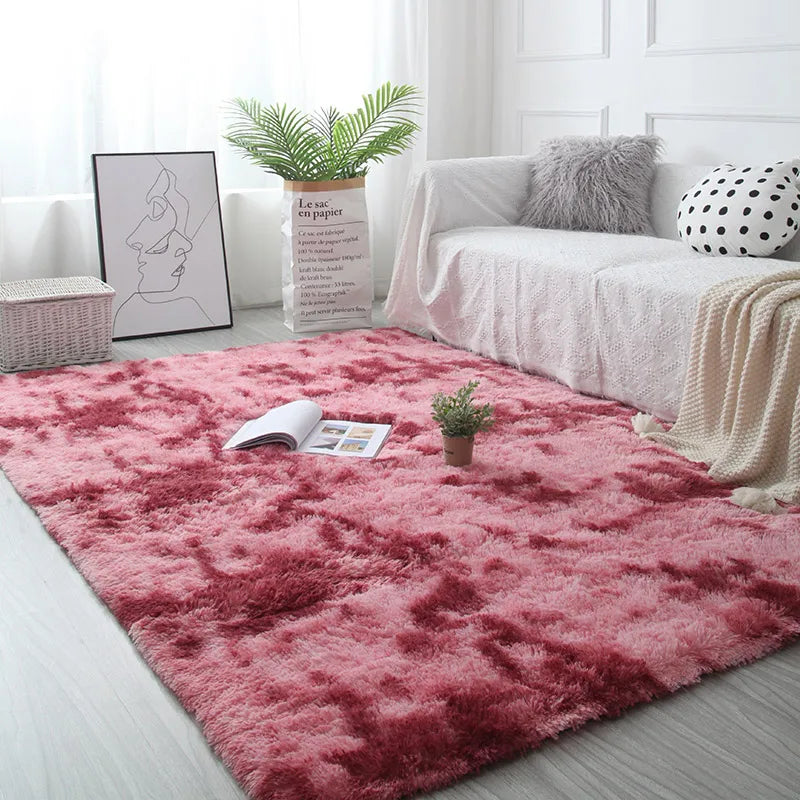 Stil Pelzigen Matte Moderne Schlafzimmer Nacht Teppiche Wohnzimmer Dekoration - So ist Leben