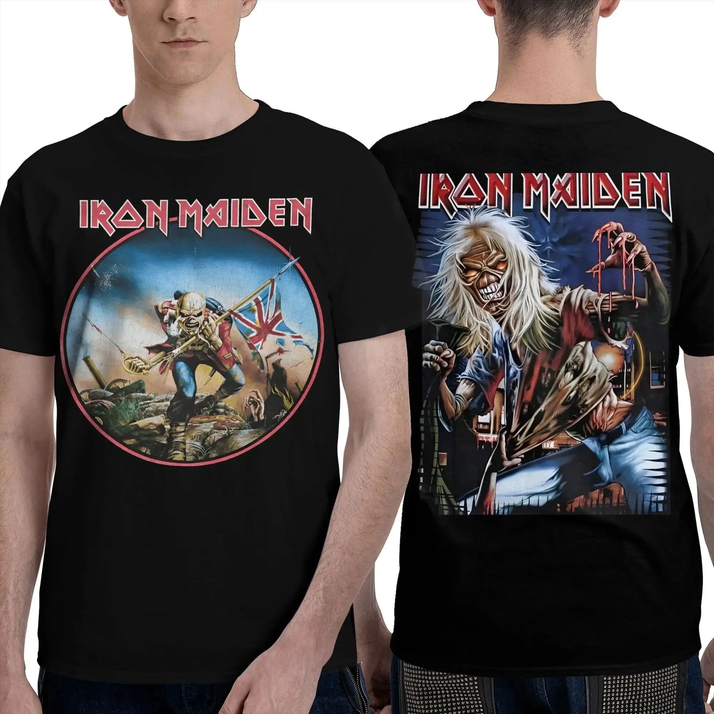 Vintage-T-Shirt aus Baumwolle mit rundem Kragen und kurzen Ärmeln - So ist Leben