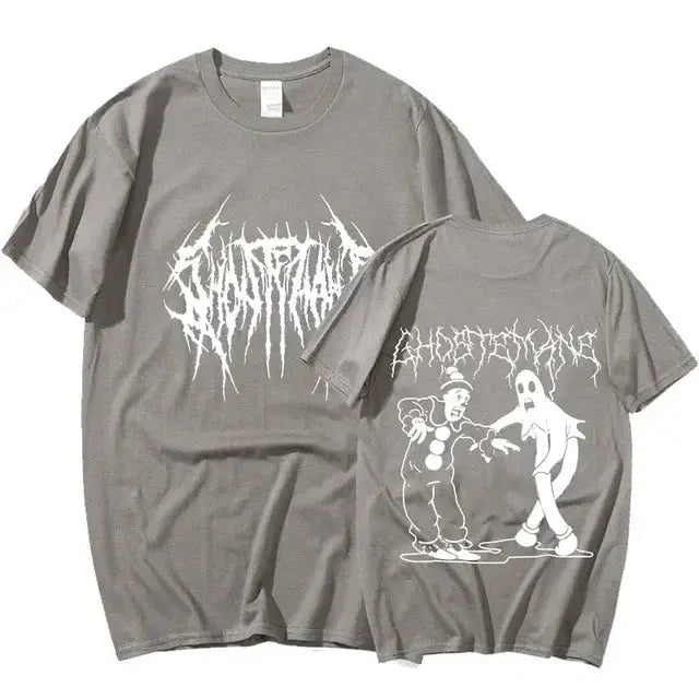 Männer Frauen Print Mode Hip Hop Metal Gothic Rock T Shirt - So ist Leben