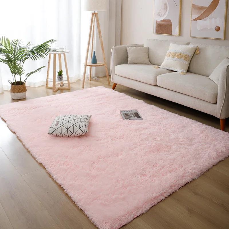 Stil Pelzigen Matte Moderne Schlafzimmer Nacht Teppiche Wohnzimmer Dekoration - So ist Leben