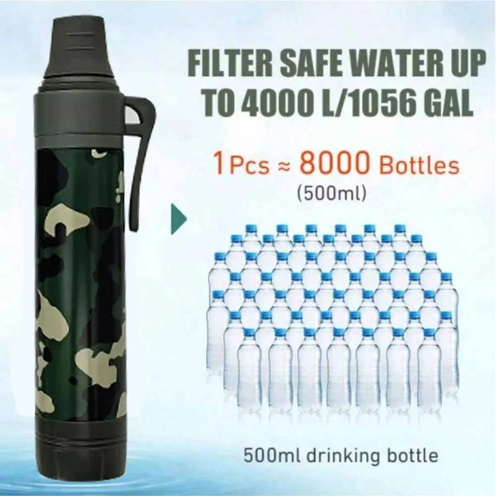 Individueller Trinkwasserfilter für Notfälle im Freien, Camping, natürliche Filter, sicher vor Filtern - So ist Leben