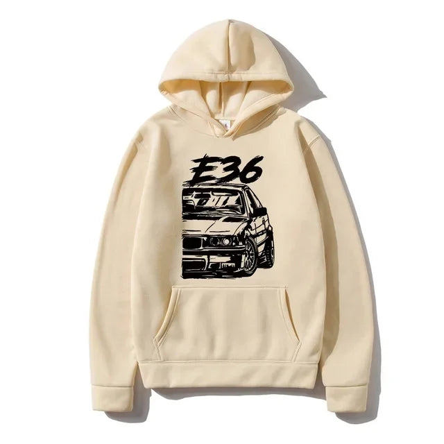 Klassischer Pullover mit grafischem Initialen-Print für Herren, Hip-Hop-Mode - So ist Leben