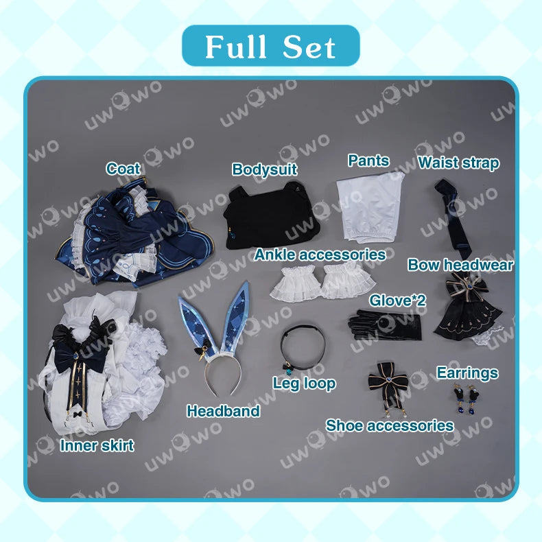 LAST BATCH UWOWO Exklusives Furina Cosplay Genshin Impact Fanart Furina Niedlicher Häschenanzug Cosplay-Kostüm So ist Leben