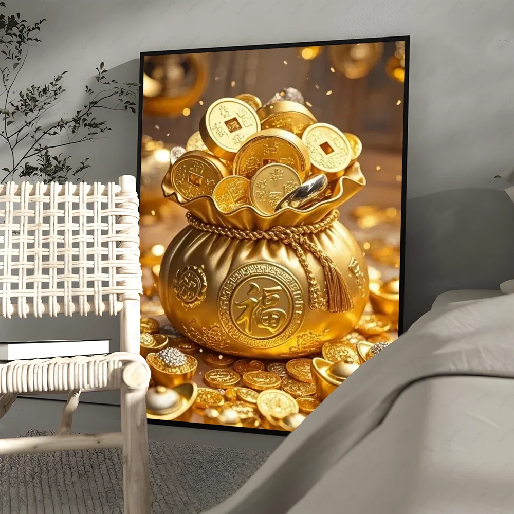 Goldener Geldbaum Poster Drucke Home Decor Geschenk - So ist Leben