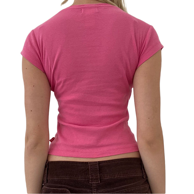 Y2k Fairy Grunge Shirt Top für Damen Kurzarm Vintage Grafik Crop Tee Top Ästhetische Goth Grunge Kleidung Streetwear So ist Leben