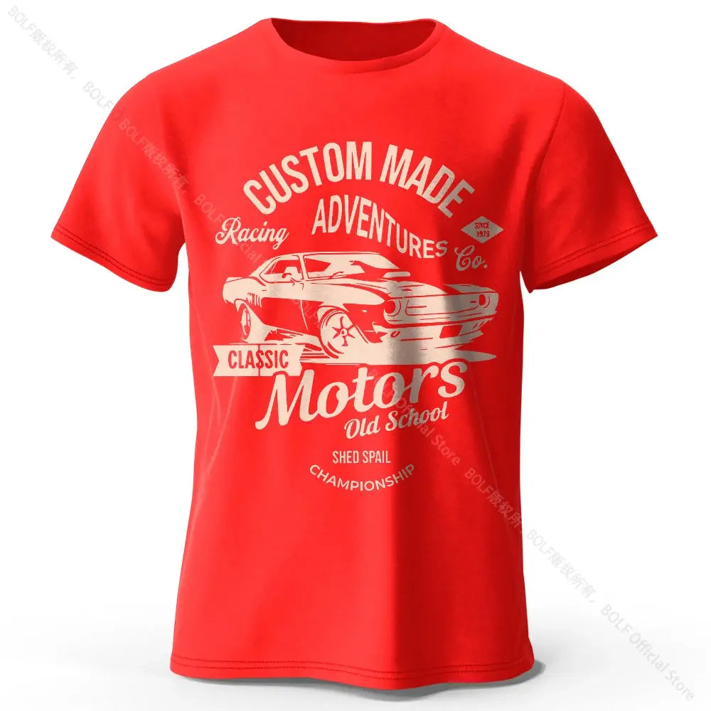 Motors Vintage Old School T-Shirt mit Grafikdruck - So ist Leben