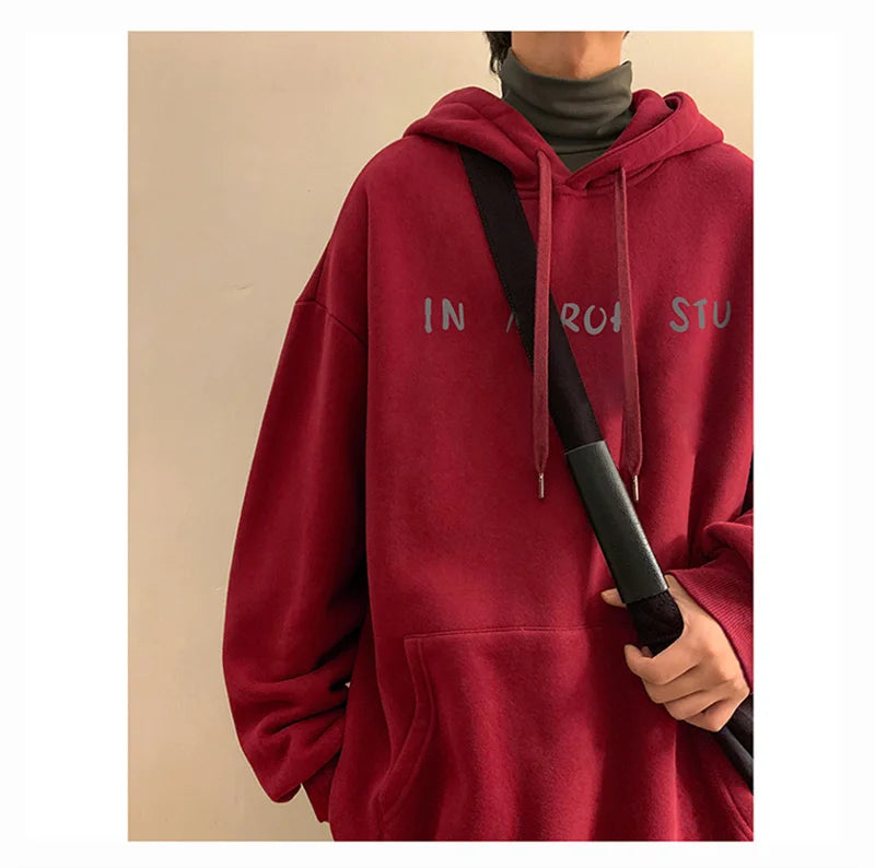 Neue Goth Grafik Gedruckt Pullover Hoodies Für Männer Y2K Vintage Streetwear Mit Kapuze Sweatshirts Herbst Baggy Hip Hop Mode Hoody So ist Leben