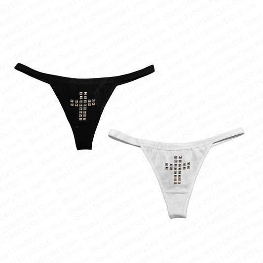 Ästhetischer Retro-90er-Jahre-Willow-Nail-Print-String mit niedriger Taille, sexy Strand-Casual-Sommer-Gothic-Hip-Hop-Damenunterwäsche, Streetwear, Emo So ist Leben