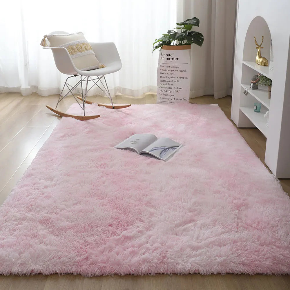 Stil Pelzigen Matte Moderne Schlafzimmer Nacht Teppiche Wohnzimmer Dekoration - So ist Leben