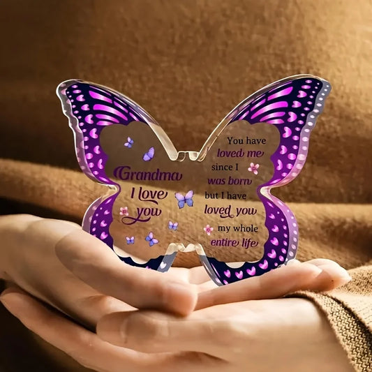 Schmetterlingsförmige Acryl-Andenkengeschenke für Weihnachten - So ist Leben