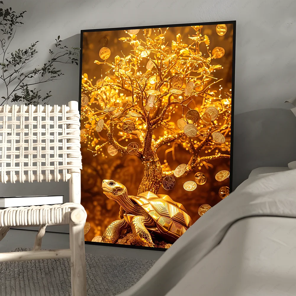Goldener Geldbaum Poster Drucke Home Decor Geschenk - So ist Leben
