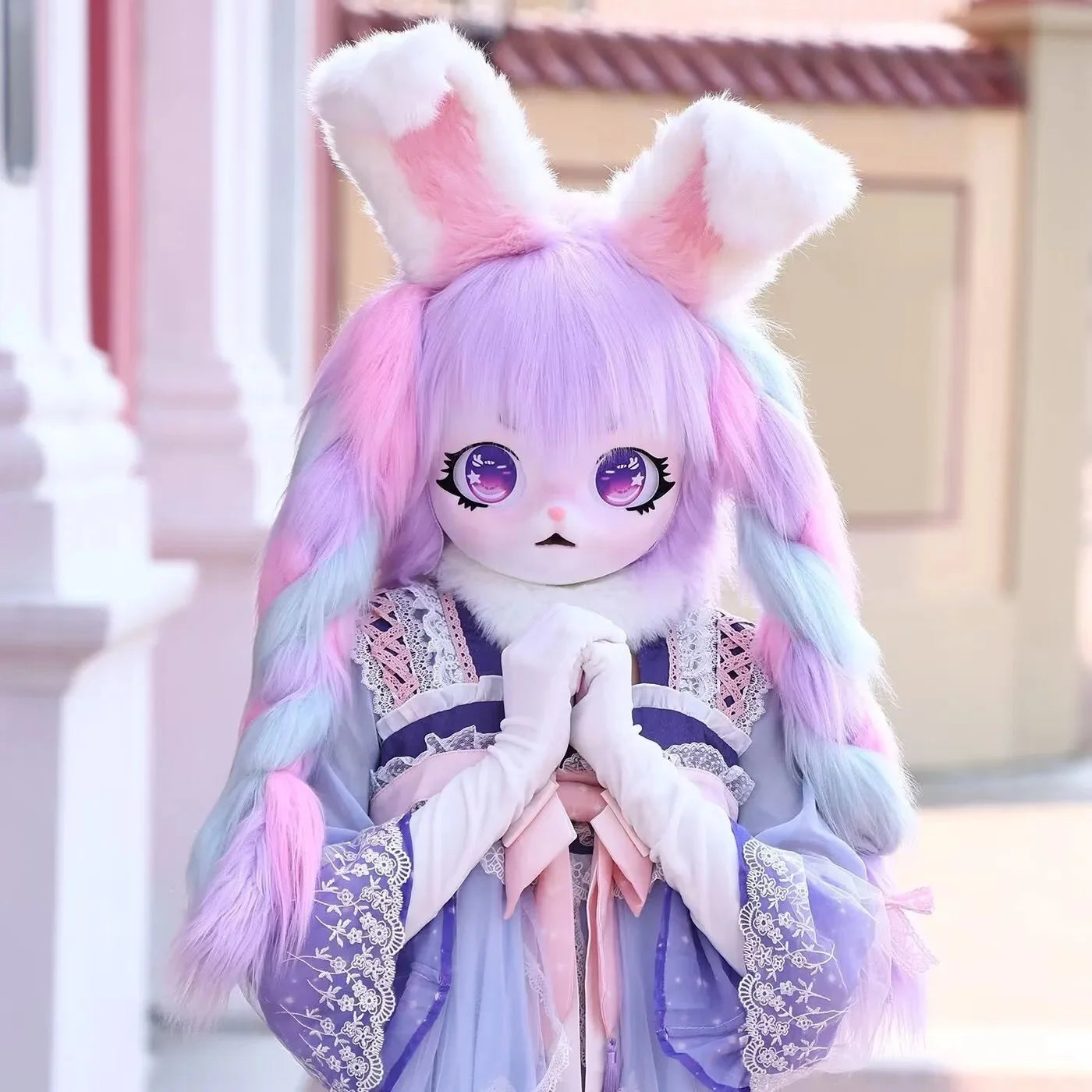 Furry Kig Kigurumi Tier Katze Kaninchen Puppe Tier Maske - So ist Leben