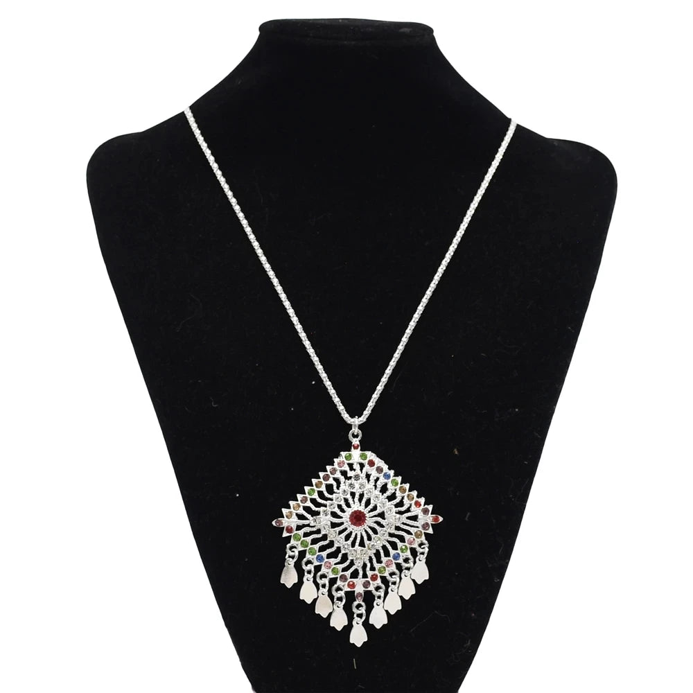 Türkei Bohemian Schwarz Blau Stein Ethnische Münze Quaste Halskette Türkische Gypsy Boho Strand Halsband Lätzchen Indien Halskette für Frauen Party So ist Leben