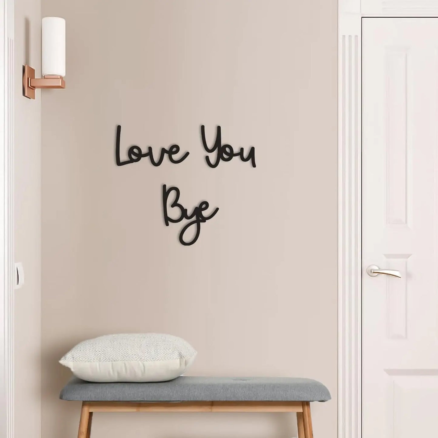 Love You Bye Holzschild Home Decor Boho Wanddekoration - So ist Leben
