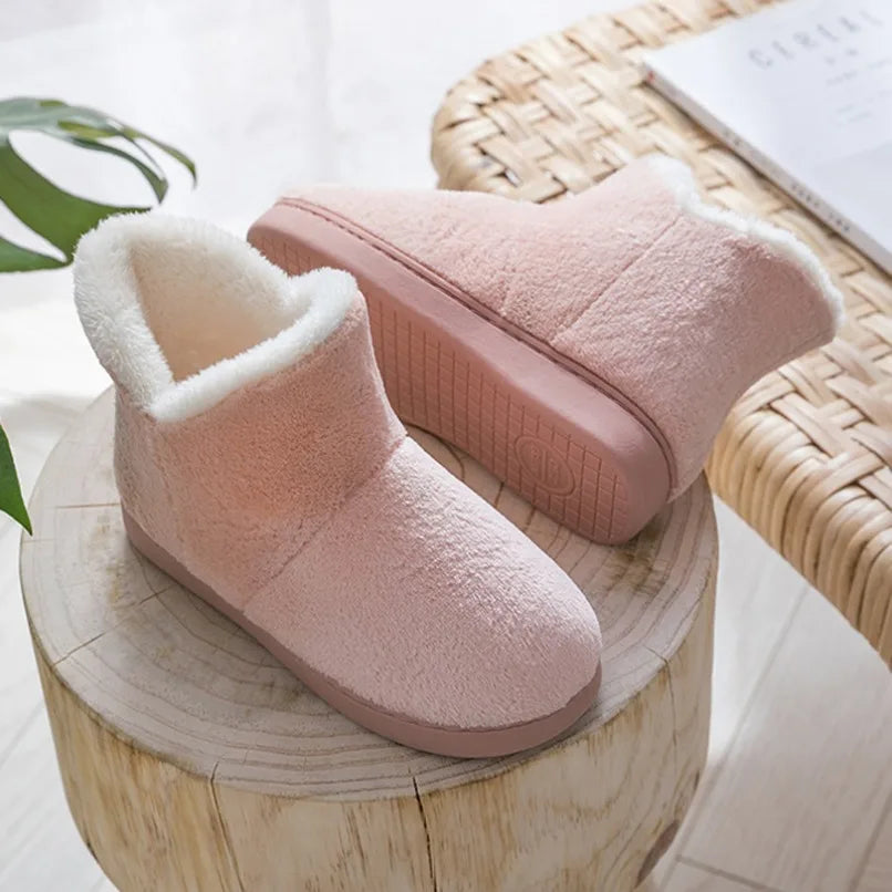 Haus Slipper Boot Cloud Damen Flip Flops Winter Warm Plüsch Indoor Home Schuhe - So ist Leben