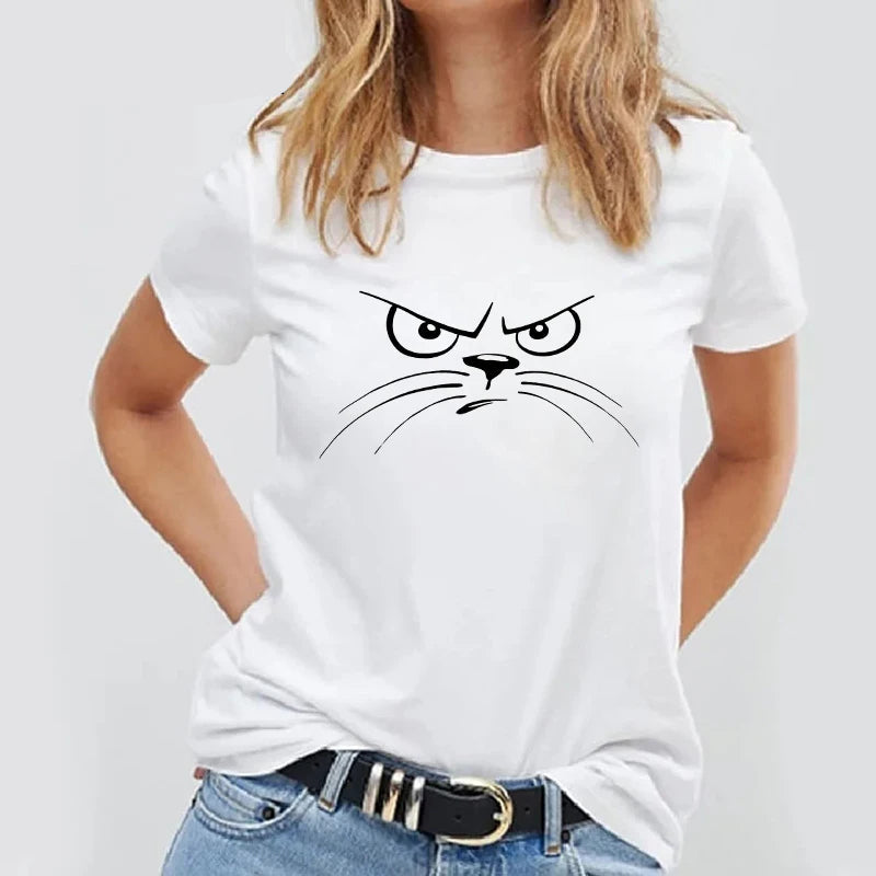 Lässiges Basic-T-Shirt mit schlichtem Design und Panda-Print - So ist Leben