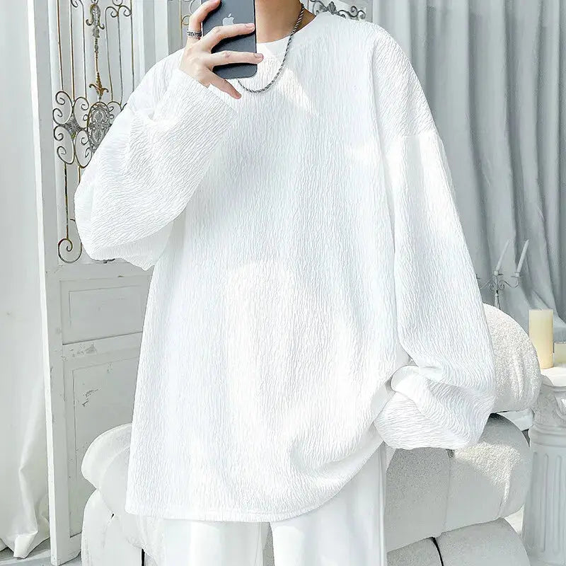 High Street Locker sitzendes, bequemes Langarm-T-Shirt - So ist Leben
