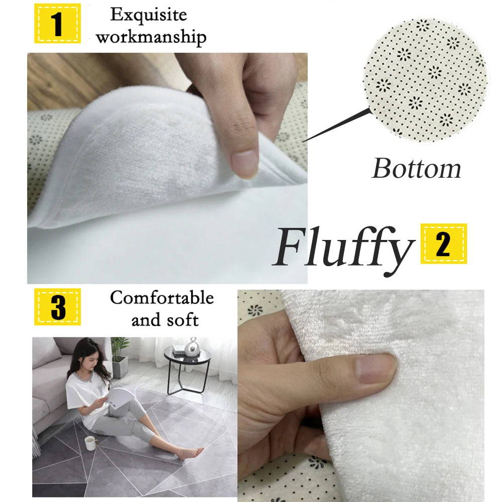 Wohnzimmer mit großem Teppich im roten Design im europäischen Stil - So ist Leben
