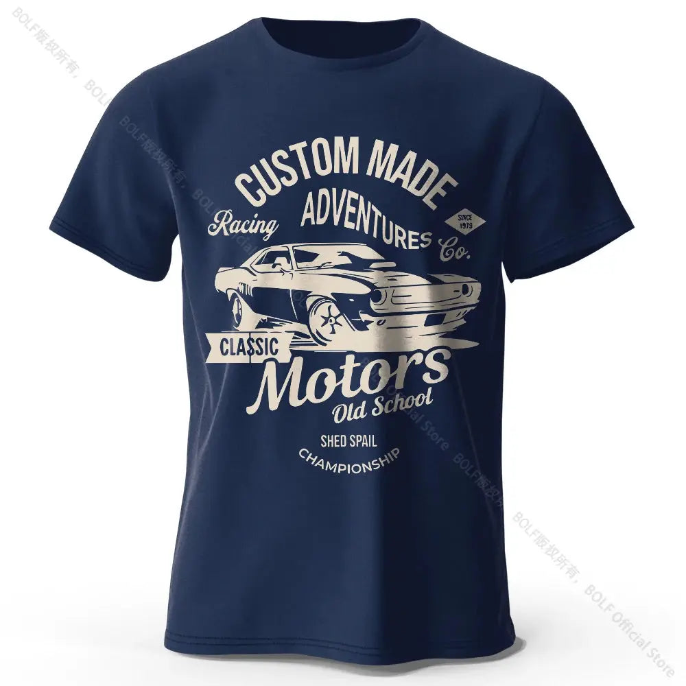 Motors Vintage Old School T-Shirt mit Grafikdruck - So ist Leben