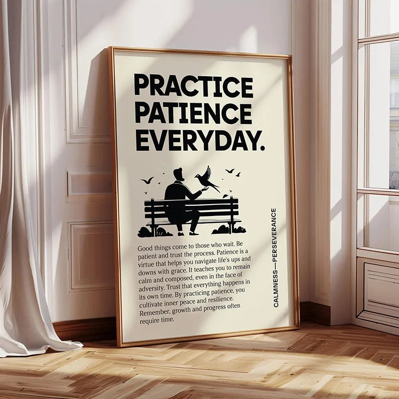 Inspirierendes Zitat Poster Wandkunst Motivierende Botschaft Einzigartige Geschenkidee - So ist Leben