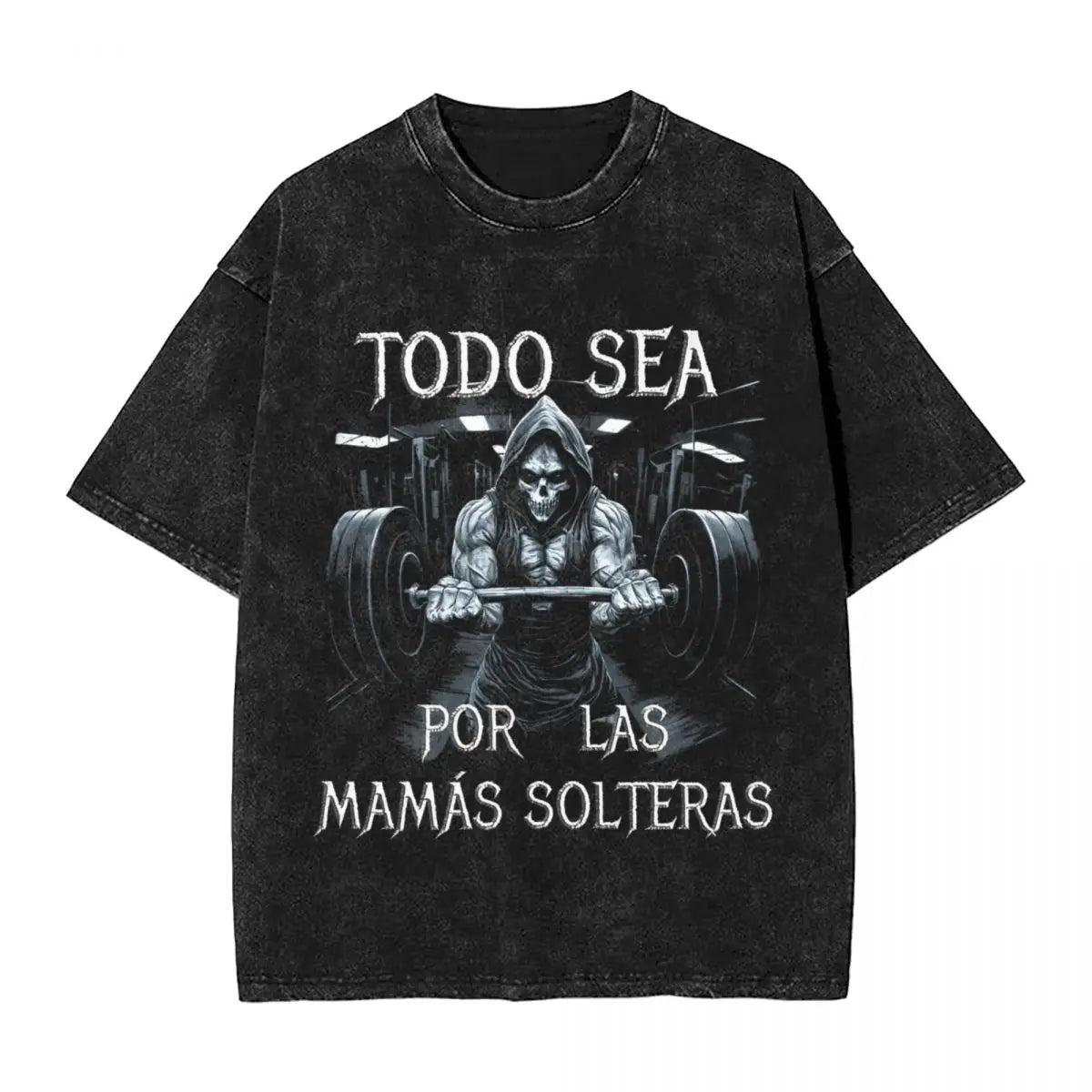 Calacas Chidas Gym Washed T-Shirts - So ist Leben