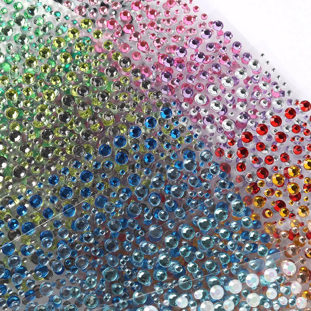 Selbstklebende Gesicht Dekoration Strass Aufkleber Musik Festival Halloween Party Telefon Kristall Aufkleber Kunst DIY Diamant Aufkleber So ist Leben
