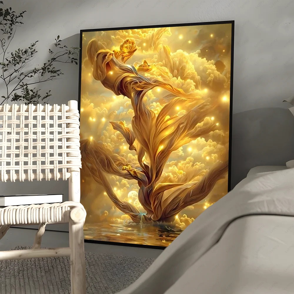 Goldener Geldbaum Poster Drucke Home Decor Geschenk - So ist Leben