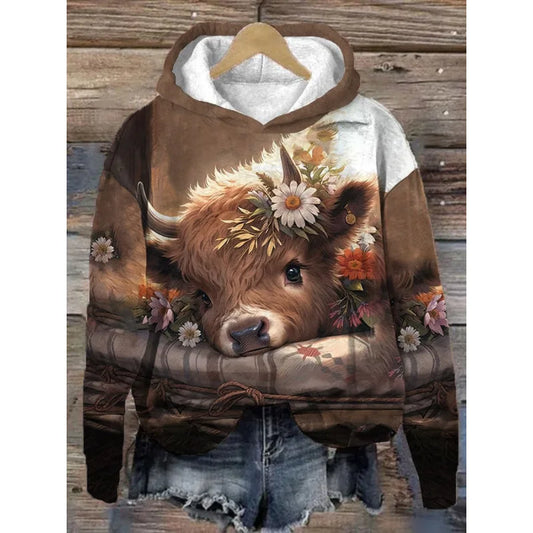 Süße Pullover Highland Animal Fashion Sweatshirts Hoodies - So ist Leben