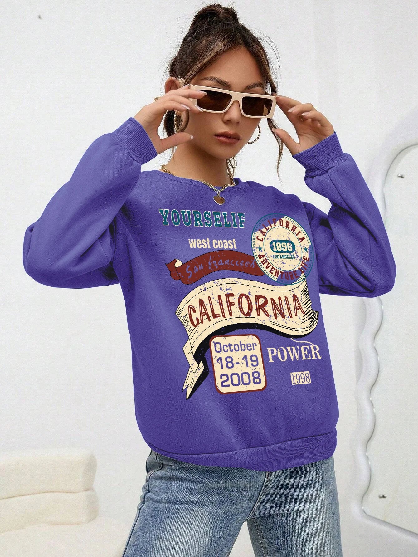 Vintage Lässiger California Fashion Sweatshirt Hoodie - So ist Leben