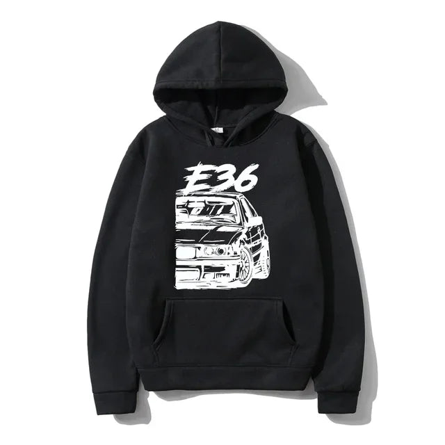Klassischer Pullover mit grafischem Initialen-Print für Herren, Hip-Hop-Mode - So ist Leben