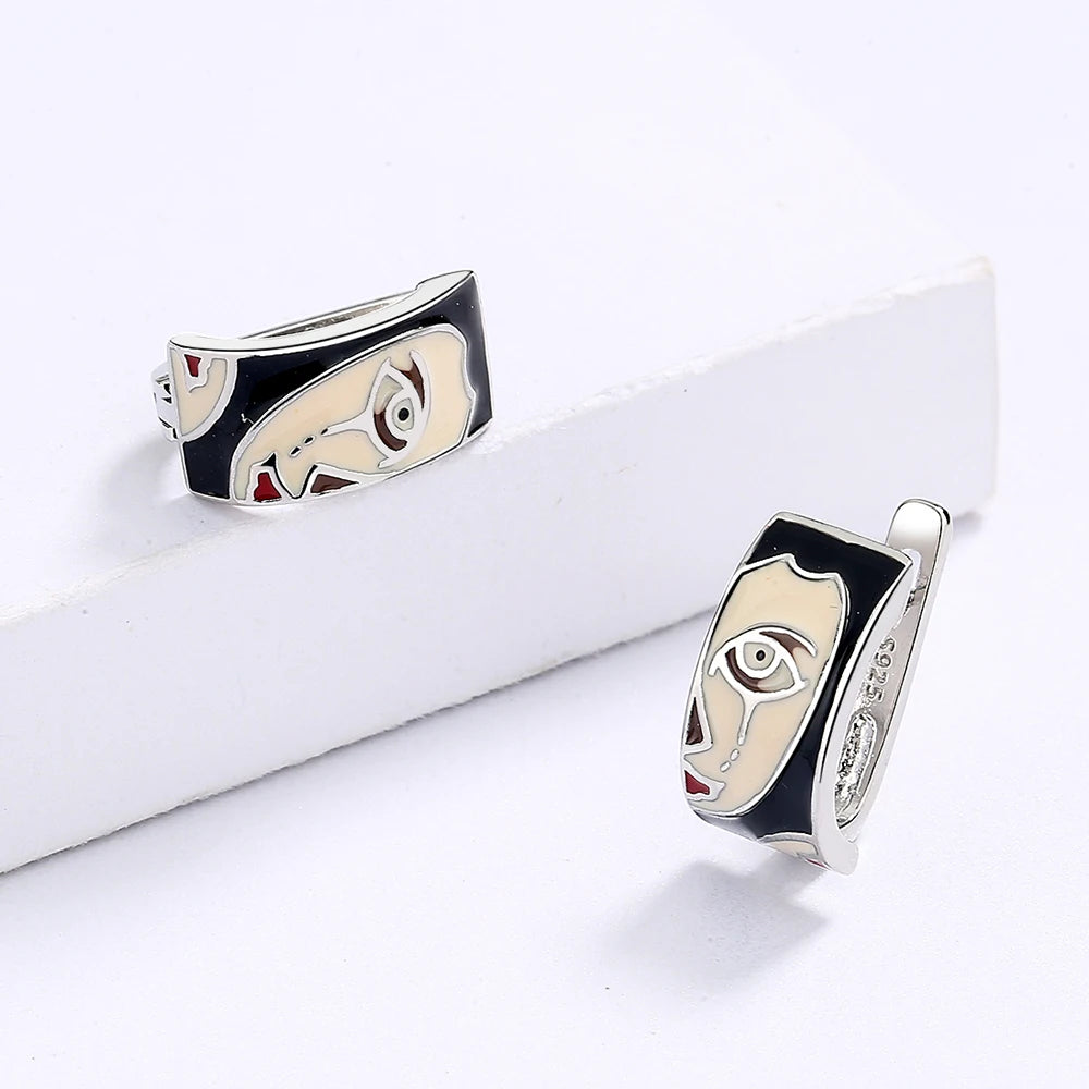 Übertriebene Damen-Ohrringe, Horror-Gesicht-Ohrringe, modischer Party-Schmuck, Halloween-Schmuck, lustiges Geschenk, Ohrringe für Frauen So ist Leben