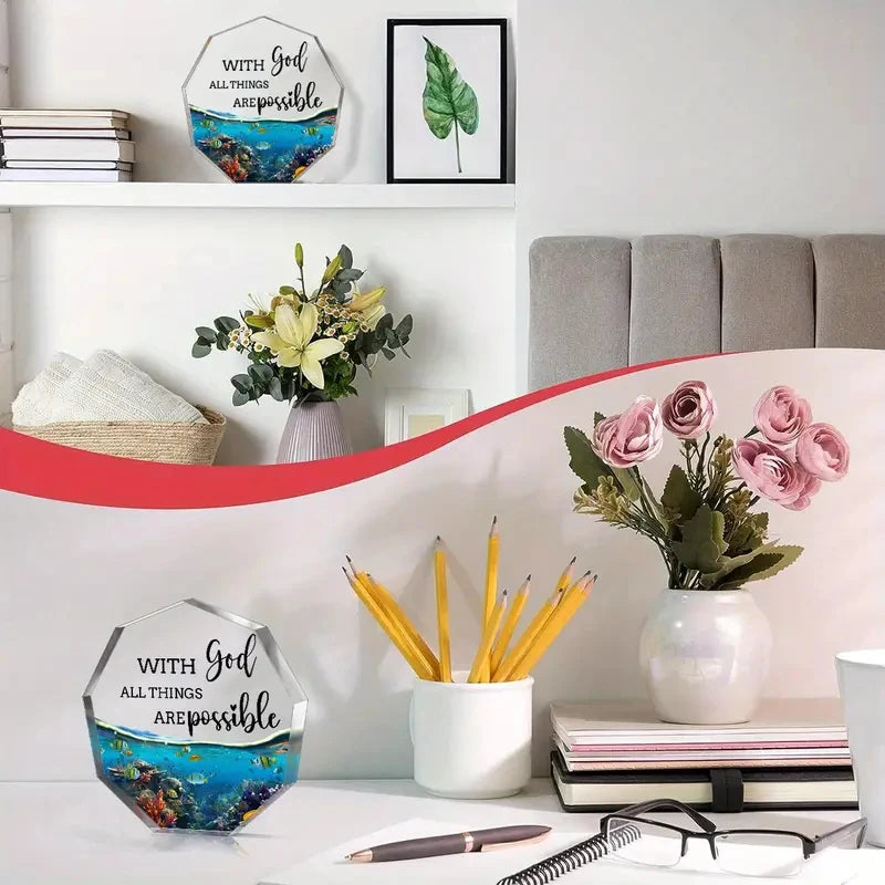 Figur Acryl Desktop Dekoration Geschenkidee - So ist Leben