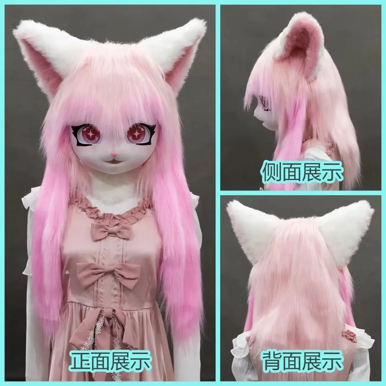 Furry Kig Kigurumi Tier Katze Kaninchen Puppe Tier Maske - So ist Leben