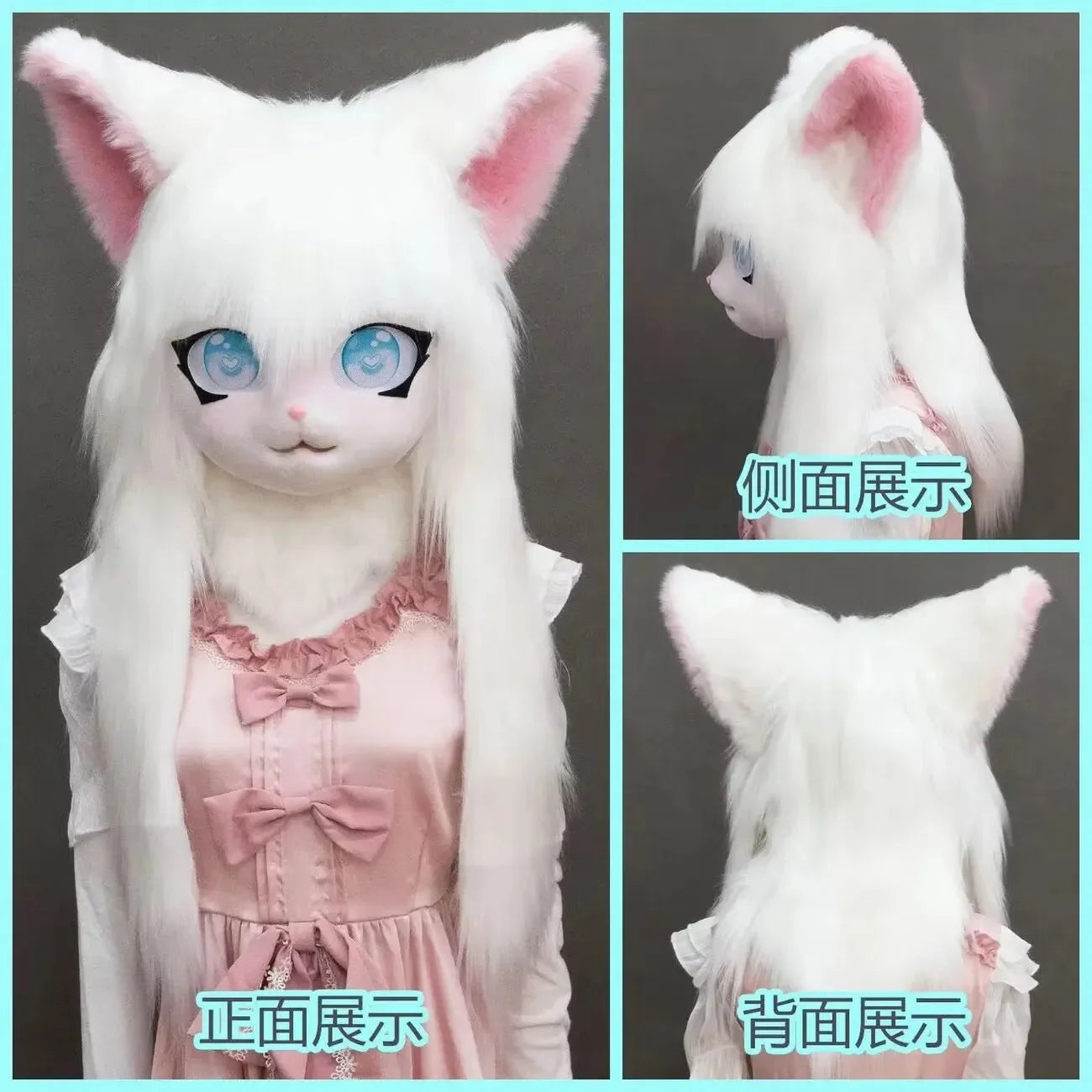 Furry Kig Kigurumi Tier Katze Kaninchen Puppe Tier Maske - So ist Leben