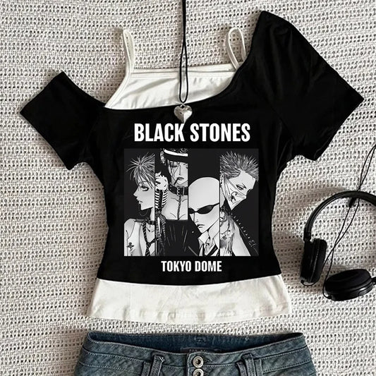 Y2k Nana Osaki Grafik T Shirts Casual Harajuku Streetwear Japanische Kleidung Mode Rock Punk Ärmellose Tanks Camis So ist Leben