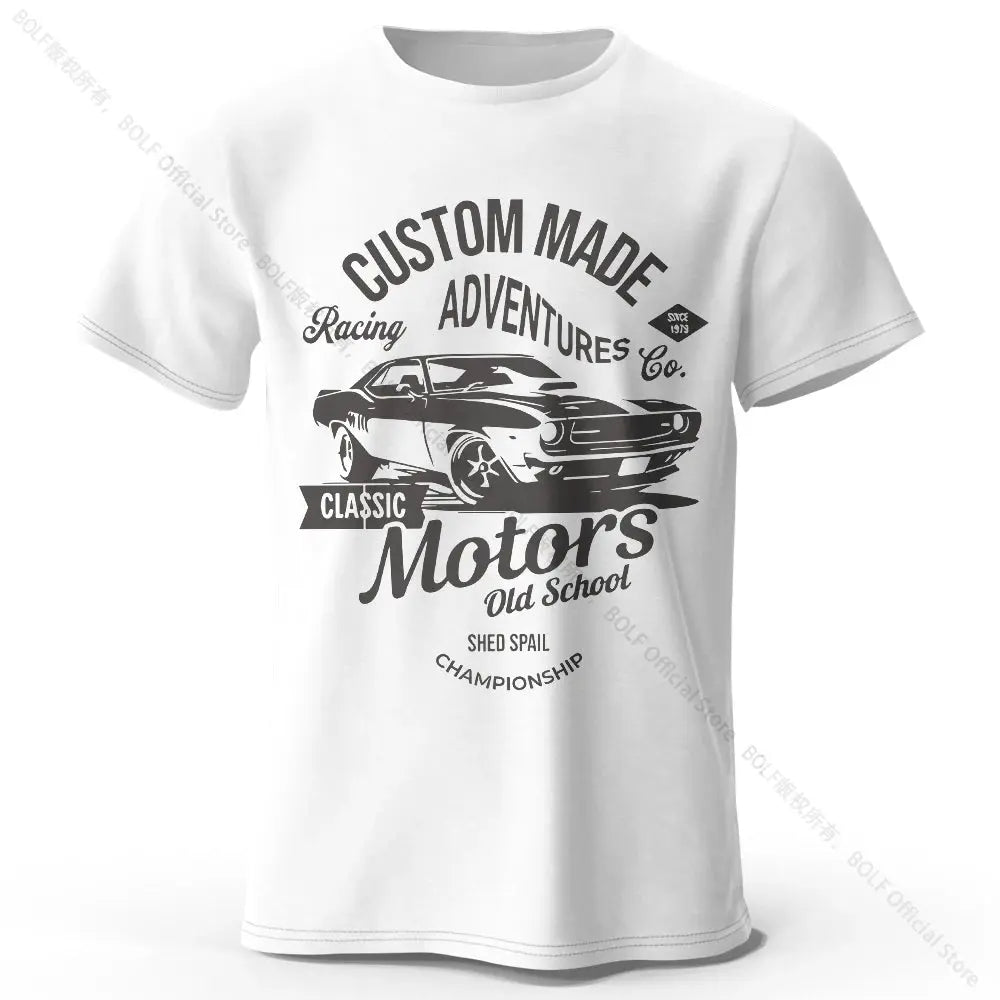 Motors Vintage Old School T-Shirt mit Grafikdruck - So ist Leben