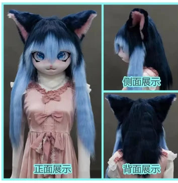 Furry Kig Kigurumi Tier Katze Kaninchen Puppe Tier Maske - So ist Leben